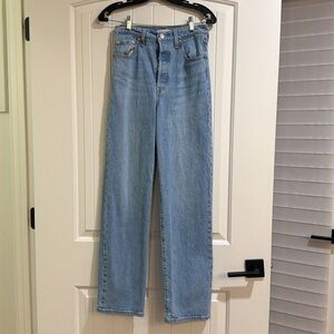 Levi’s Ribcage Straight - Classic Blue Women's Jeans